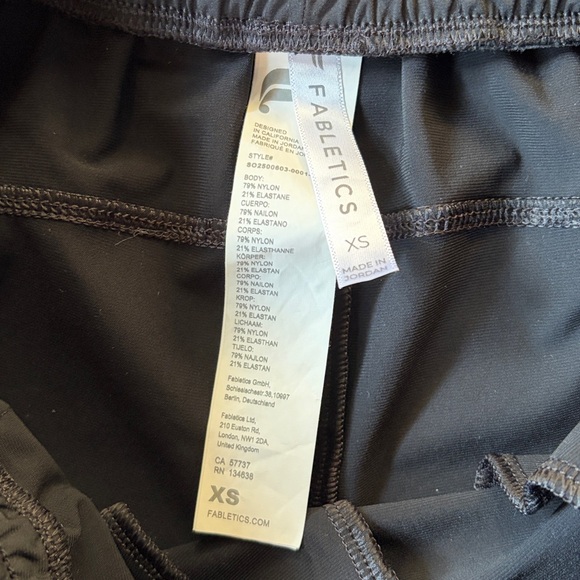 Nike Pink and Fabletics Black Women's Shorts Set - Picture 2 of 4